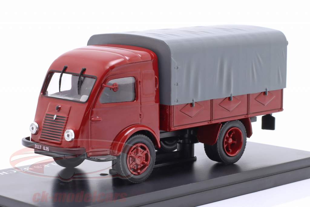 Renault 2 Tonnen Pritschenwagen Baujahr 1947 rot / grau 1:43 Hachette