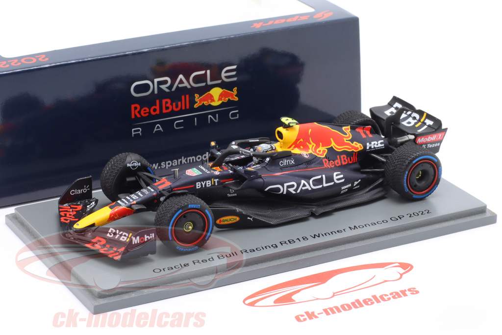 Sergio Perez Red Bull Racing RB18 #11 Sieger Monaco GP Formel 1 2022 1:43 Spark