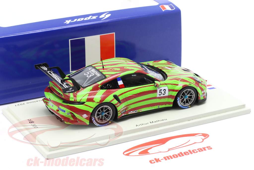 Porsche 911 GT3 Cup #53 Carrera Cup Francia Barcelona 2021 1:43 Spark