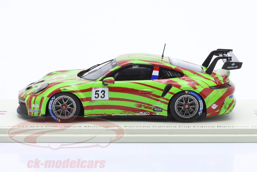 Porsche 911 GT3 Cup #53 Carrera Cup Francia Barcelona 2021 1:43 Spark