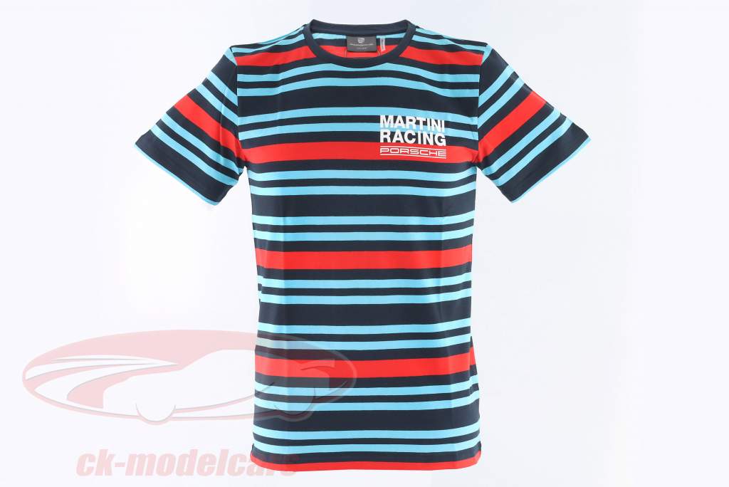 Porsche Martini Racing T-Shirt Streifen Unisex