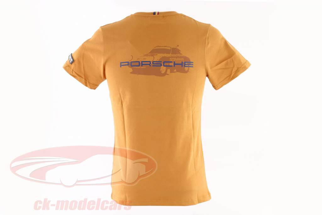 Porsche t-shirt ruige wegen 953 kameel Uniseks
