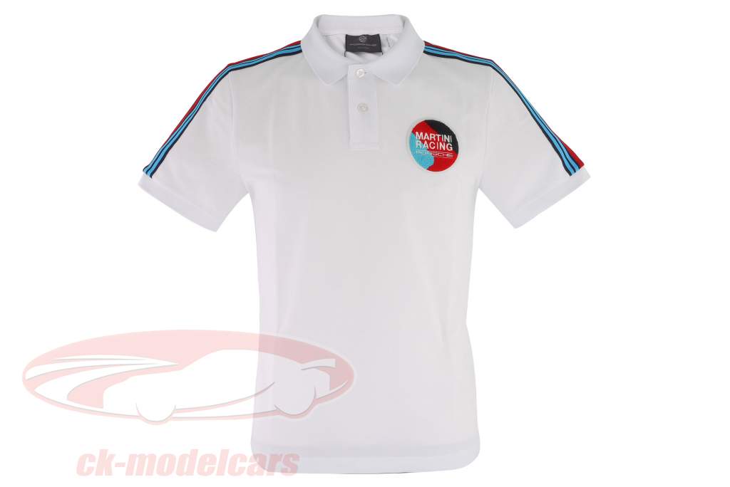 Porsche Martini Racing polo shirt logo white Mens