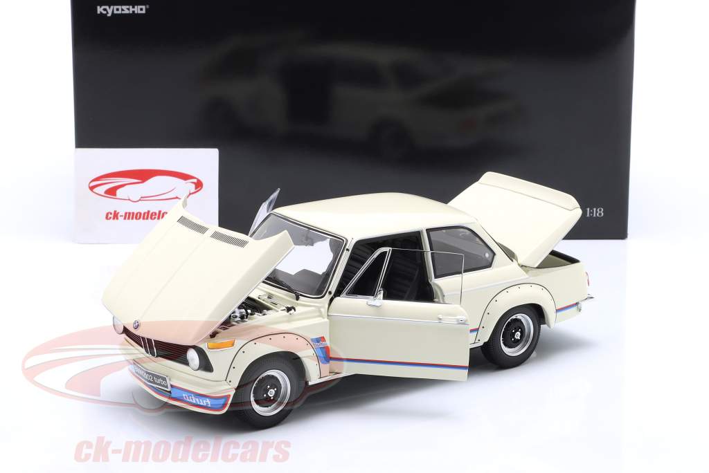 BMW 2002 Turbo year 1974 white 1:18 Kyosho