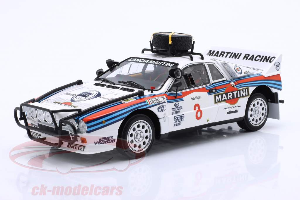 Lancia Rally 037 Martini #8 Safari Rallye 1985 Bettega, Perissinot 1:18 Kyosho