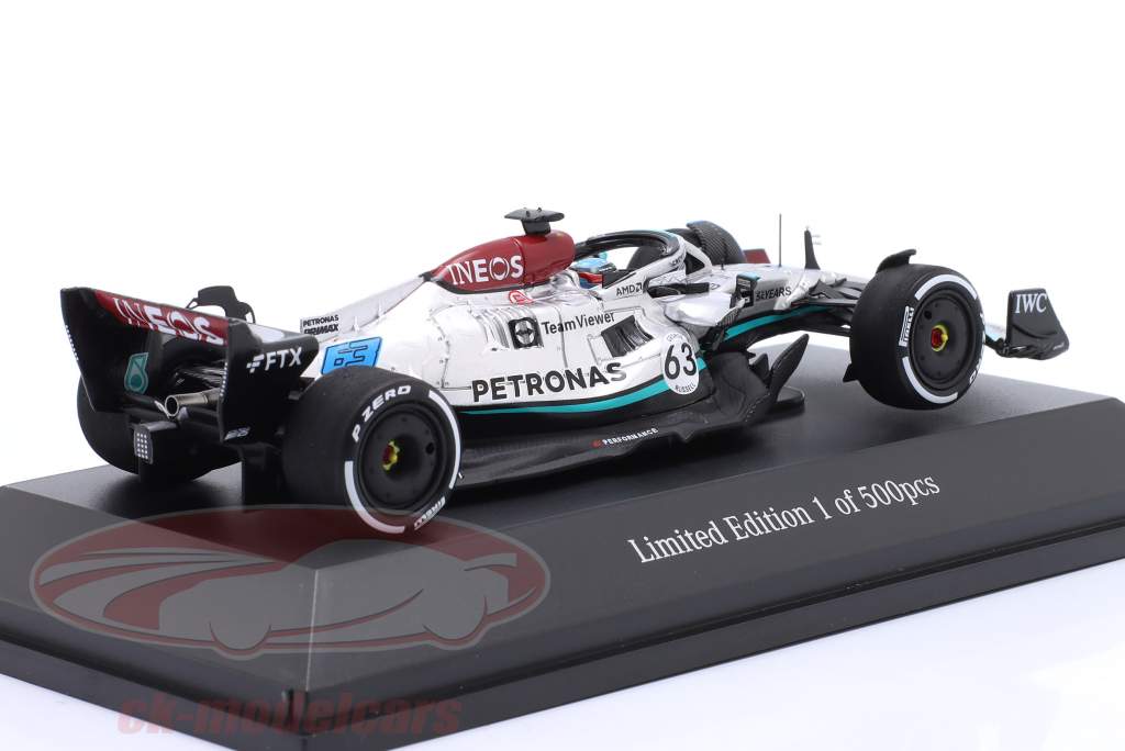 George Russell Mercedes-AMG F1 W13 #63 4th Belgian GP formula 1 2022 1:43 Spark