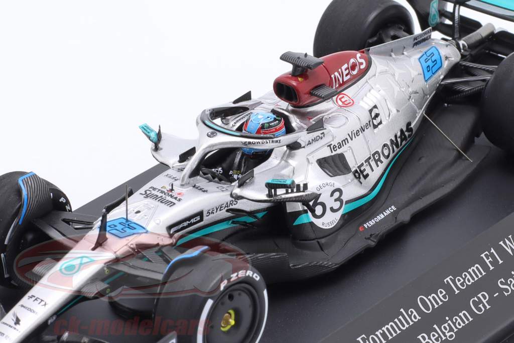 George Russell Mercedes-AMG F1 W13 #63 4th Belgian GP formula 1 2022 1:43 Spark