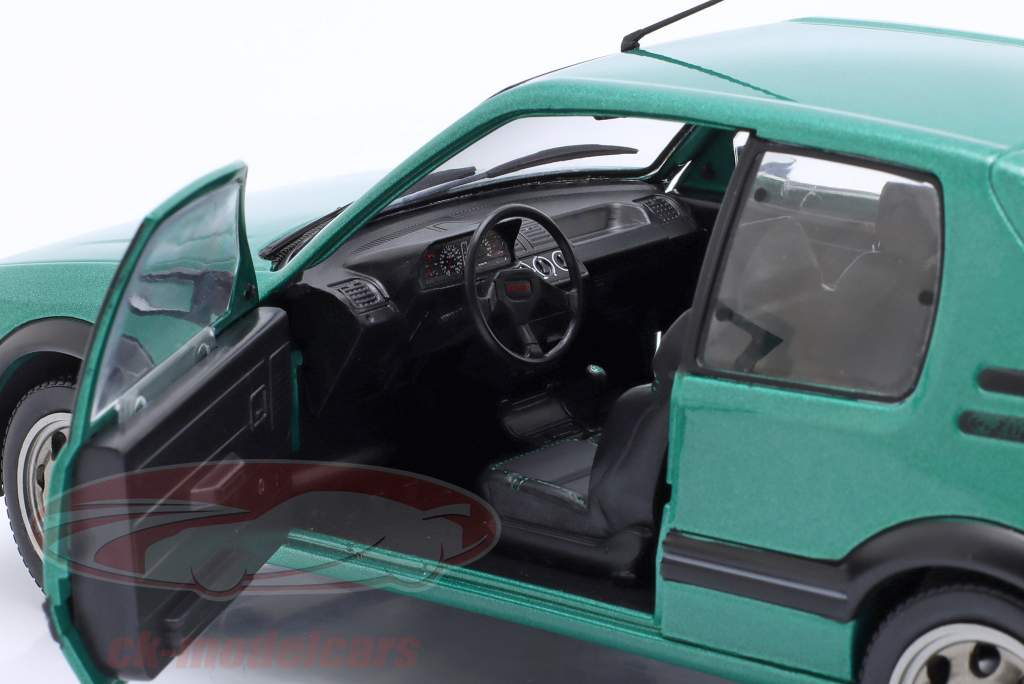 Peugeot 205 GTi Griffe ano de construção 1992 verde metálico 1:18 Solido