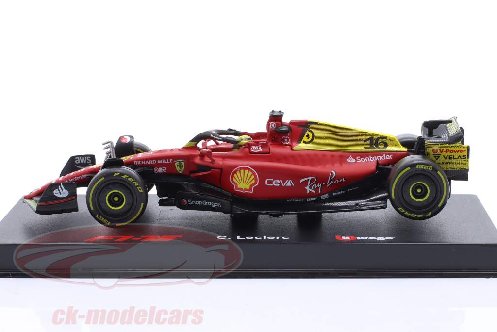 Charles Leclerc Ferrari F1-75 #16 2 italiensk GP formel 1 2022 1:43 Bburago