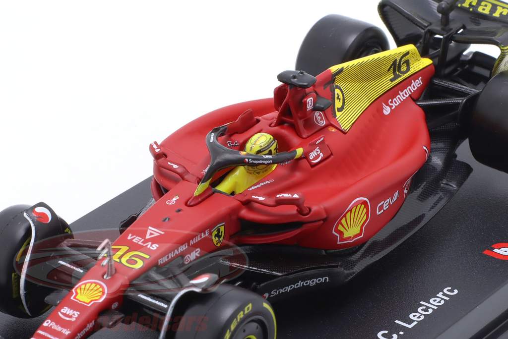 Charles Leclerc Ferrari F1-75 #16 2do italiano GP fórmula 1 2022 1:43 Bburago