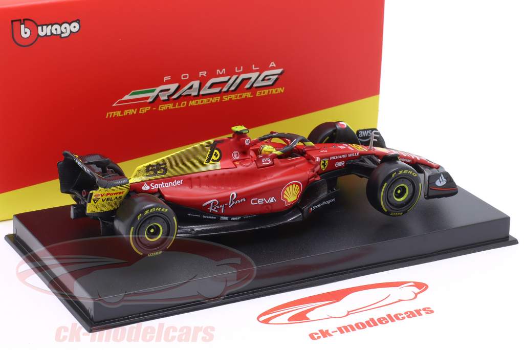 Carlos Sainz Jr. Ferrari F1-75 #55 4ème italien GP formule 1 2022 1:43 Bburago