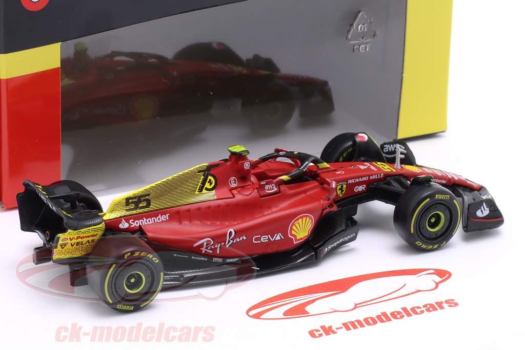 Carlos Sainz Jr. Ferrari F1-75 #55 4th Italian GP formula 1 2022 1:43 Bburago