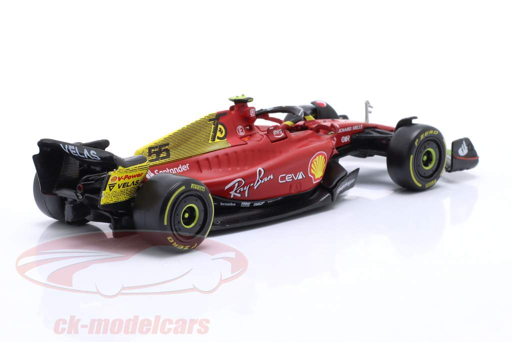 Carlos Sainz Jr. Ferrari F1-75 #55 4 italiensk GP formel 1 2022 1:43 Bburago