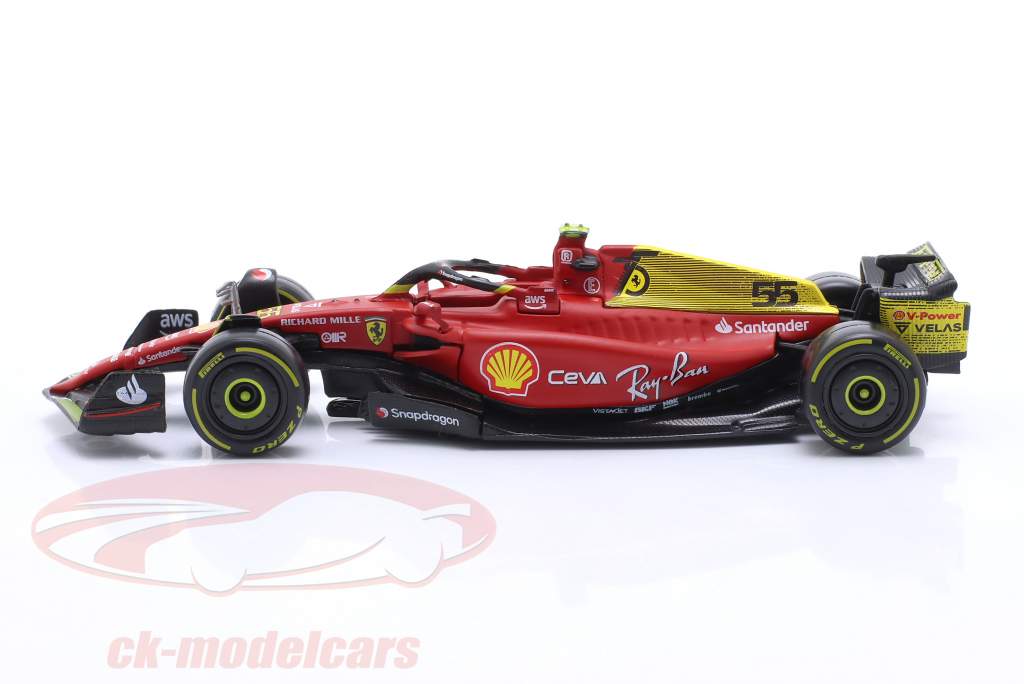Carlos Sainz Jr. Ferrari F1-75 #55 4to italiano GP fórmula 1 2022 1:43 Bburago
