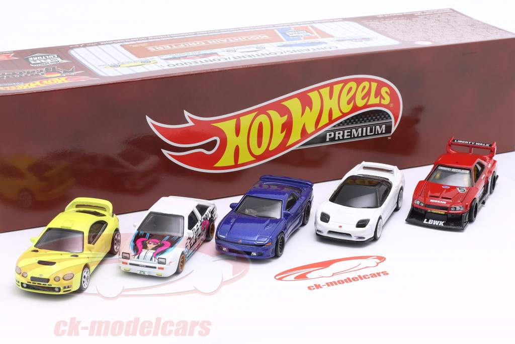 5-Car Set Mountain Drifters in Container-Packung 1:64 HotWheels