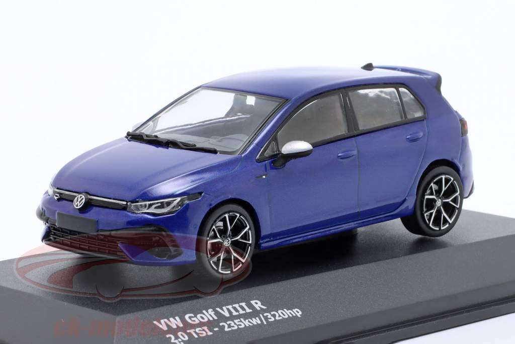 Volkswagen VW Golf VIII R 2.0 TSi 2021 lapiz blau 1:43 Solido