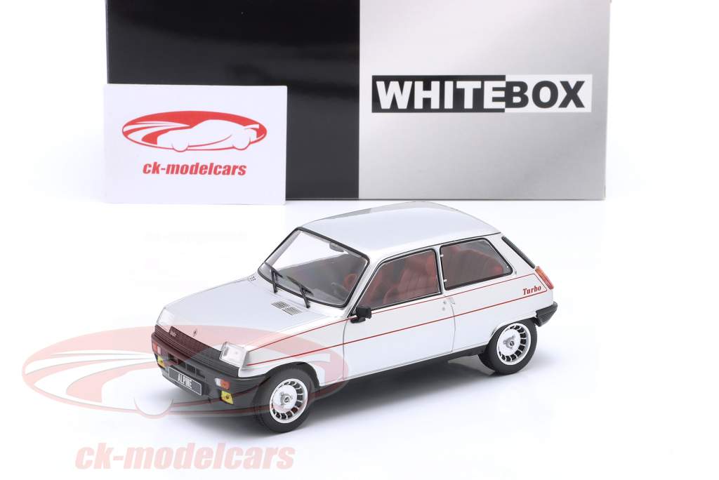 Renault 5 Alpine Turbo 建設年 1982 銀 / 装飾 1:24 WhiteBox