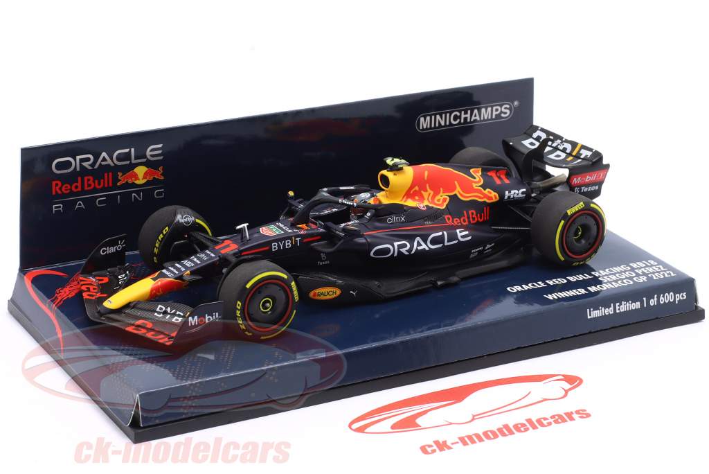 S. Perez Red Bull Racing RB18 #11 winner Monaco GP formula 1 2022 1:43 Minichamps