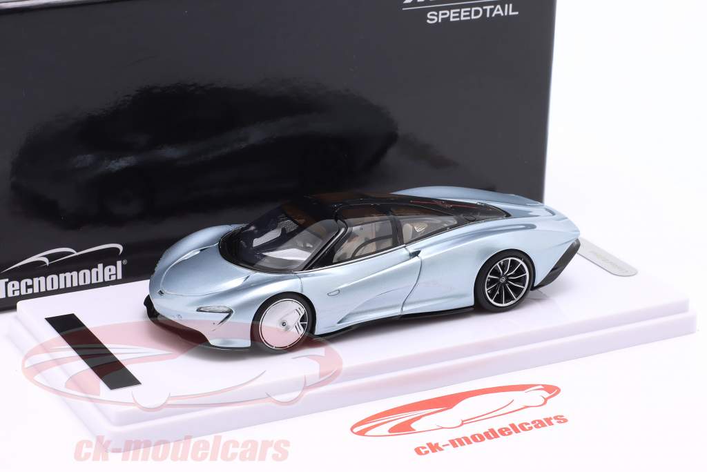 McLaren Speedtail Genfer Autosalon 2019 silber metallic 1:43 Tecnomodel