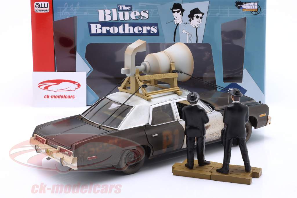 Dodge Monaco 1974 Film Blues Brothers (1980) med tegn 1:18 AutoWorld