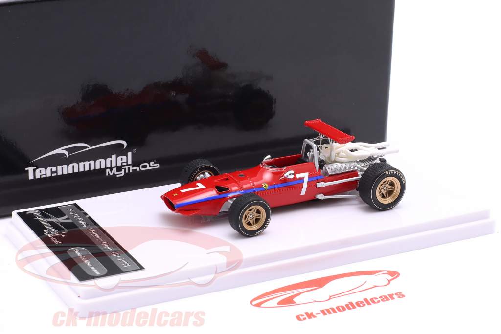 Derek Bell Ferrari 312 F1 #7 Etats-Unis GP formule 1 1968 1:43 Tecnomodel