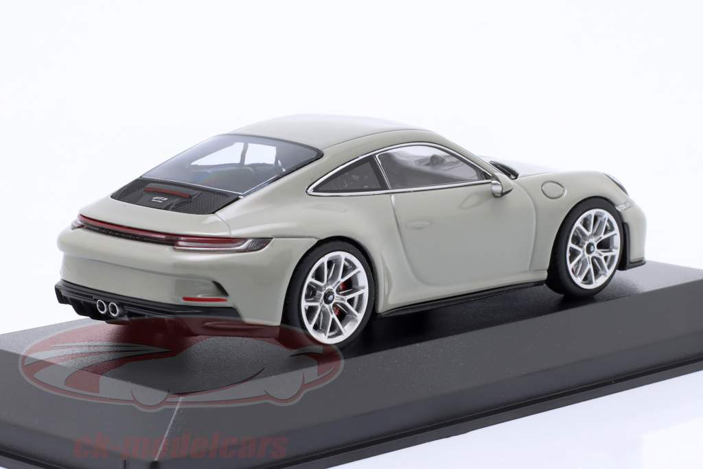 Porsche 911 (992) GT3 in tournée 2021 gesso / argento cerchi 1:43 Minichamps