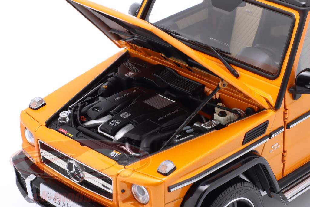 Mercedes-Benz G63 AMG (W463) Baujahr 2019 sunset beam orange 1:18 Almost Real