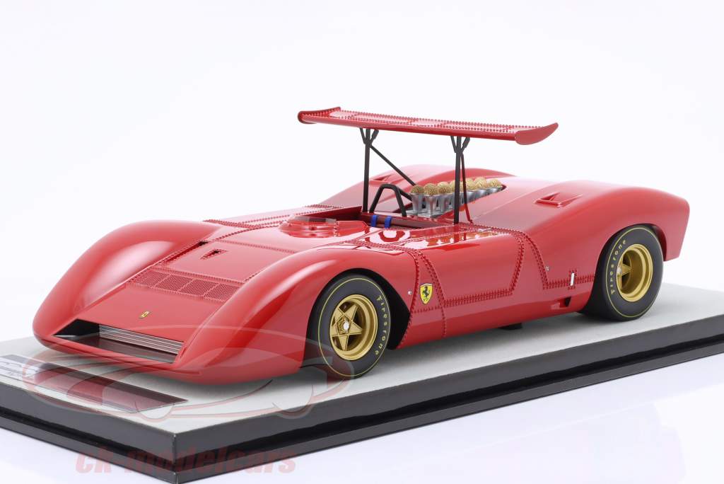 Ferrari 612 Can-Am Press version 1968 red 1:18 Tecnomodel