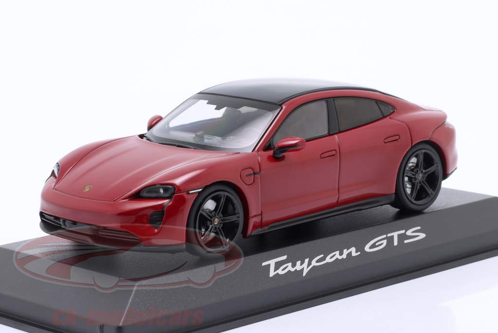 Porsche Taycan GTS Byggeår 2022 karmin 1:43 Minichamps