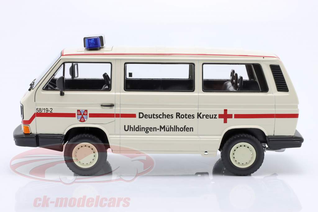Volkswagen VW T3 Bus Syncro Deutsches Rotes Kreuz 1987 weiß 1:18 KK-Scale