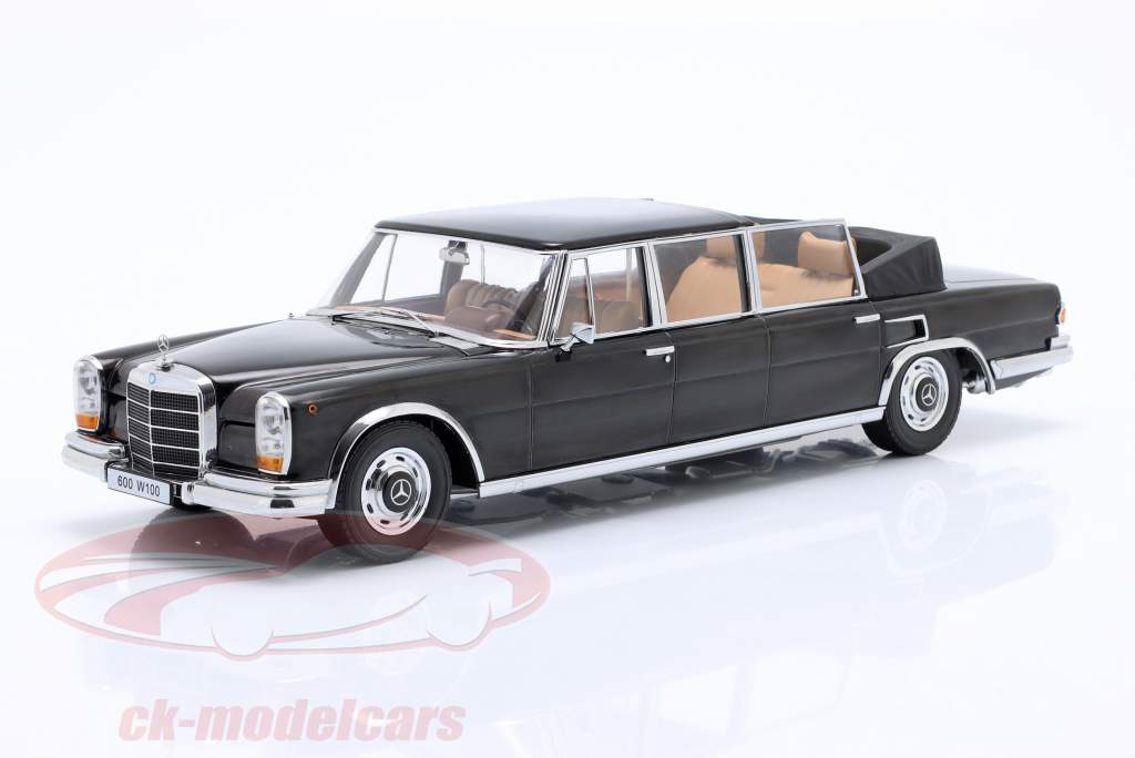 Mercedes-Benz 600 LWB (W100) Landaulet year 1964 black 1:18 KK-Scale