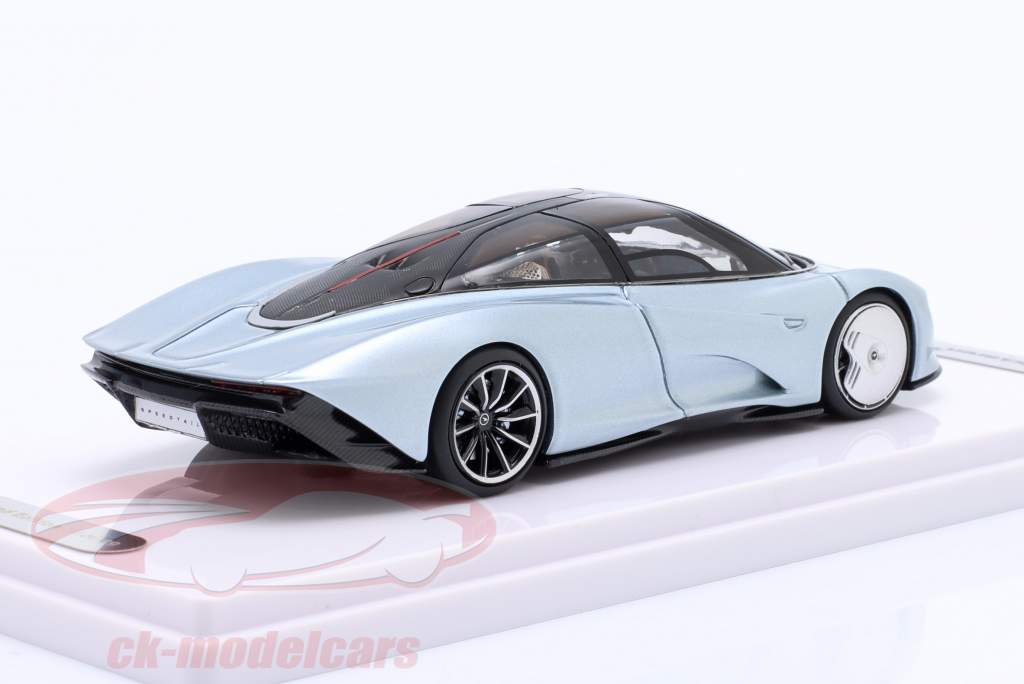 McLaren Speedtail Genfer Autosalon 2019 silber metallic 1:43 Tecnomodel