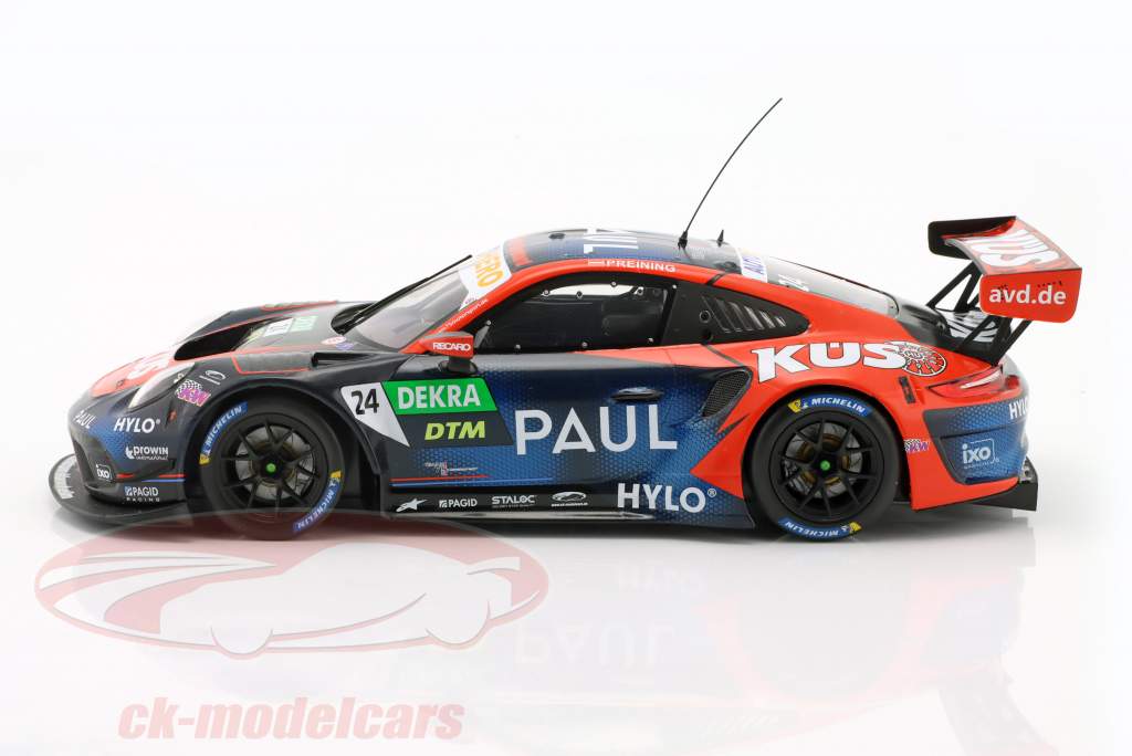 Porsche 911 GT3 R #24 勝者 Norisring DTM 2022 KÜS Team75 T. Preining 1:18 Ixo