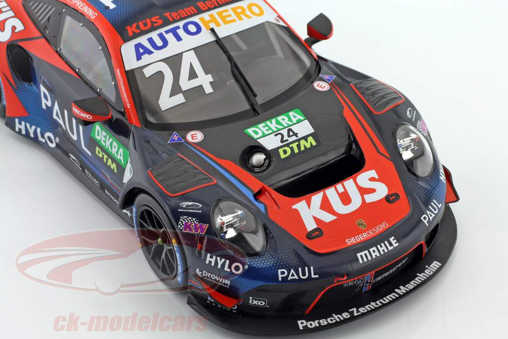 Porsche 911 GT3 R #24 победитель Norisring DTM 2022 KÜS Team75 T. Preining 1:18 Ixo