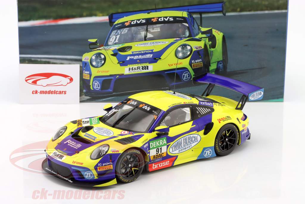 Porsche 911 GT3 R #91 ADAC GT Masters 副 冠军 2022 Engelhart, Güven 1:18 Ixo