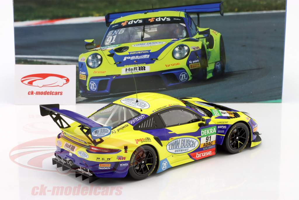 Porsche 911 GT3 R #91 ADAC GT Masters Порок Чемпионы 2022 Engelhart, Güven 1:18 Ixo