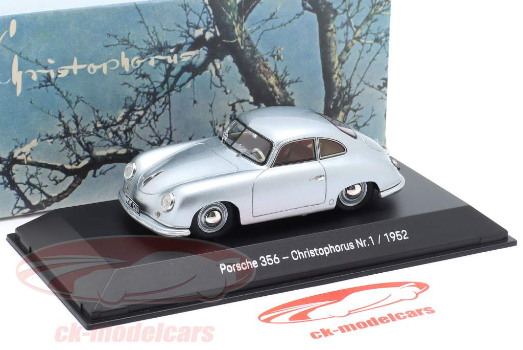 Porsche 356 Christophorus Нет. 1 1952 серебро 1:43 Spark