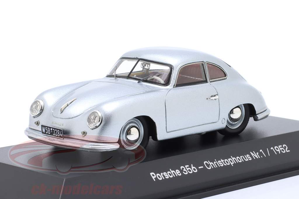 Porsche 356 Christophorus 不。 1 1952 银 1:43 Spark