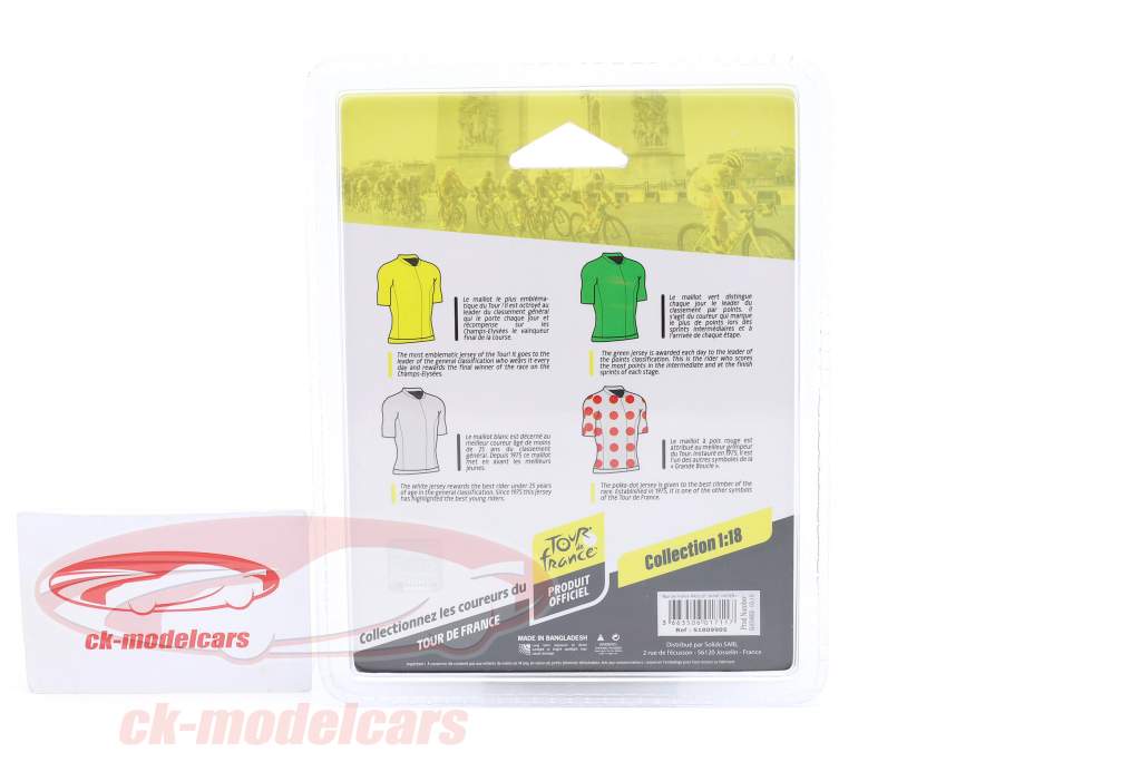 figur cyklist Tour de France gul skjorte 1:18 Solido