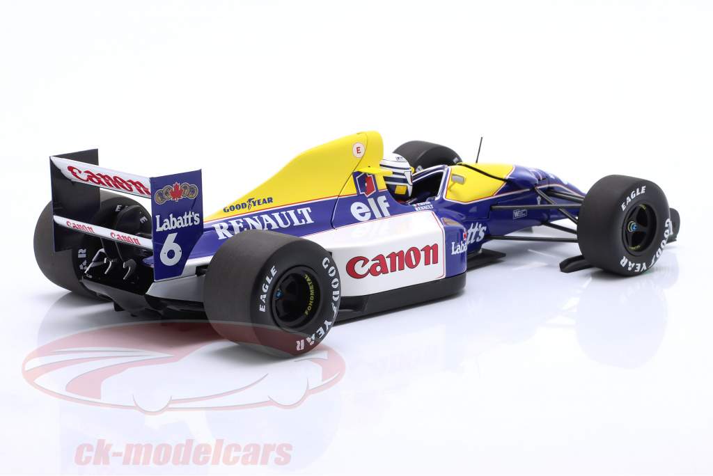 Riccardo Patrese Williams FW14B #6 formule 1 1992 1:18 Minichamps