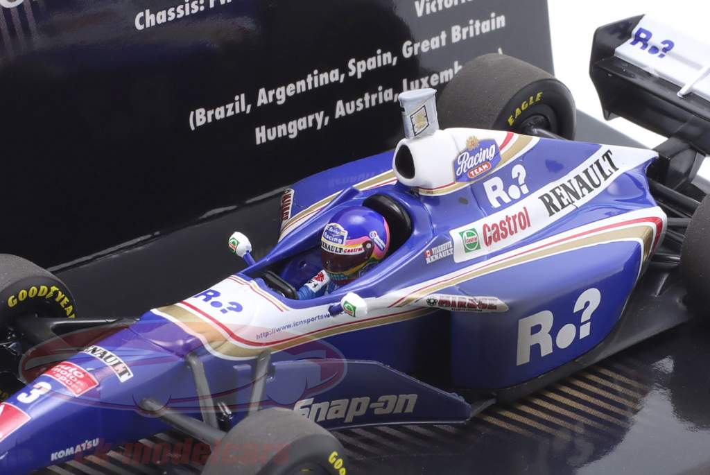 J. Villeneuve Williams FW19 Dirty Version #3 formula 1 World Champion 1997 1:43 Minichamps