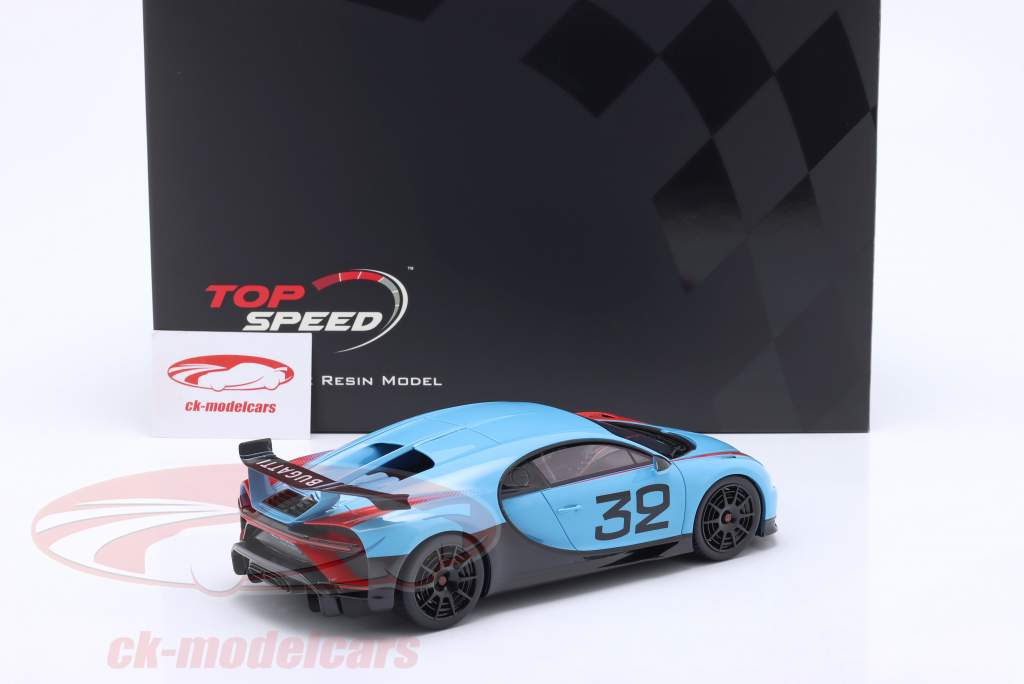 Bugatti Chiron Pur Sport Grand Prix #32 Azzurro 1:18 TrueScale