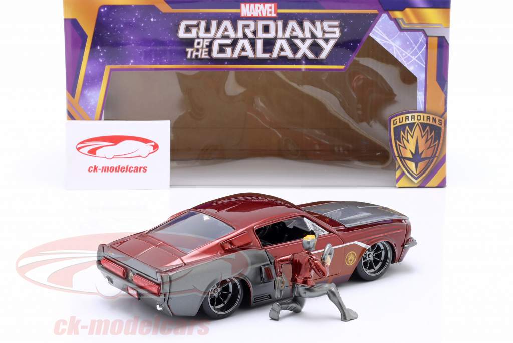 Shelby GT-500 com figura Star-Lord Marvel Guardians of the Galaxy 1:24 Jada Toys