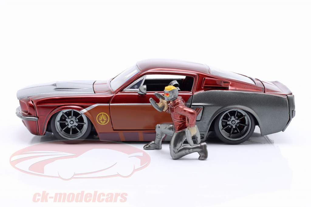 Shelby GT-500 con figura Star-Lord Marvel Guardians of the Galaxy 1:24 Jada Toys