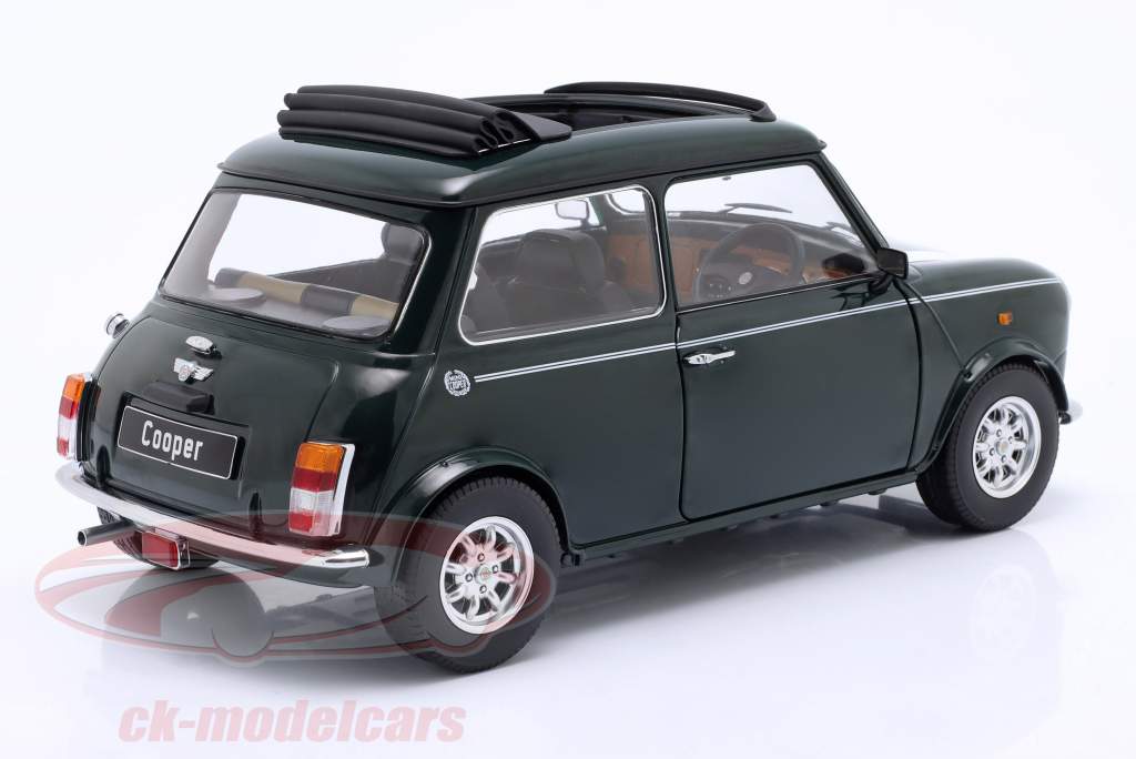 Mini Cooper с люк темно-зеленый / белый RHD 1:12 KK-Scale