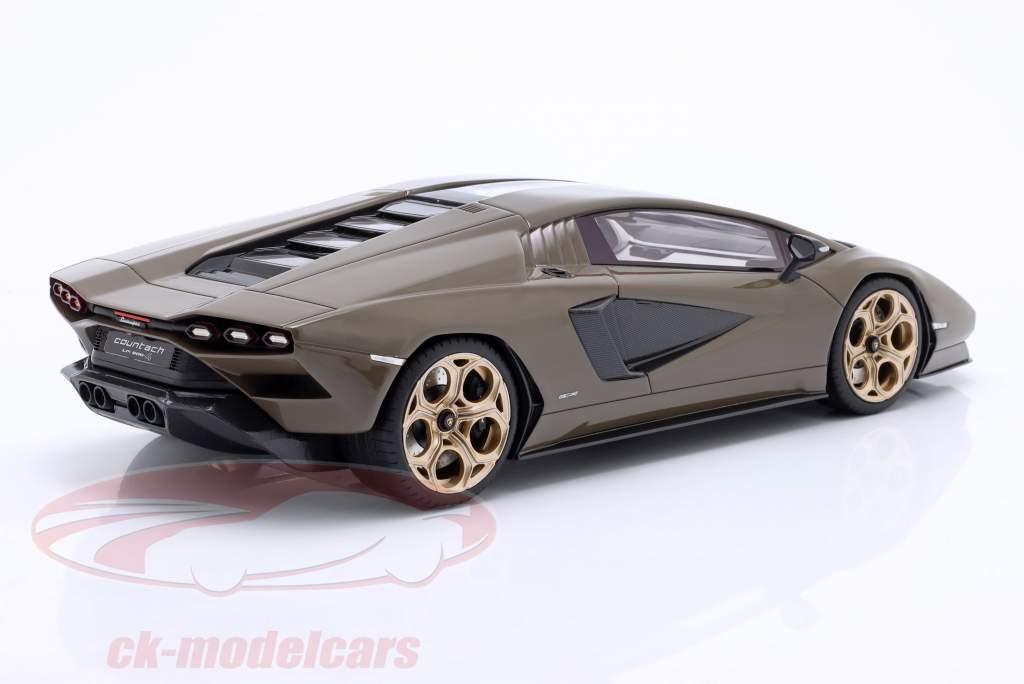 Lamborghini Countach LPI 800-4 Anno di costruzione 2022 bronzo scuro metallico 1:18 TrueScale