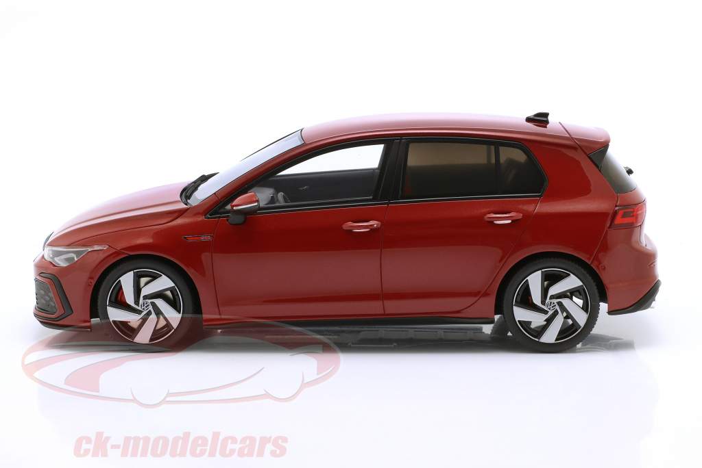 Volkswagen VW Golf VIII GTi Bouwjaar 2021 rood 1:18 OttOmobile