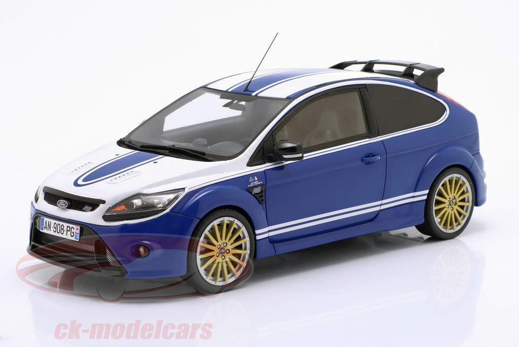Ford Focus MK2 RS LeMans Tribute 2010 blauw / wit 1:18 OttOmobile
