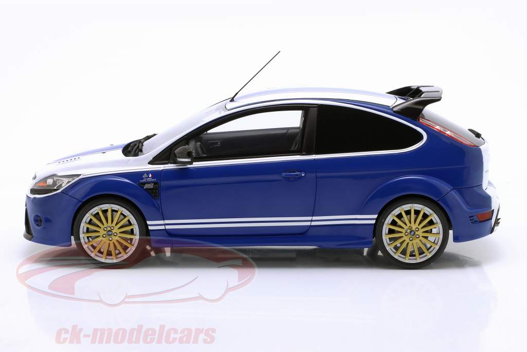 Ford Focus MK2 RS LeMans Tribute 2010 blauw / wit 1:18 OttOmobile