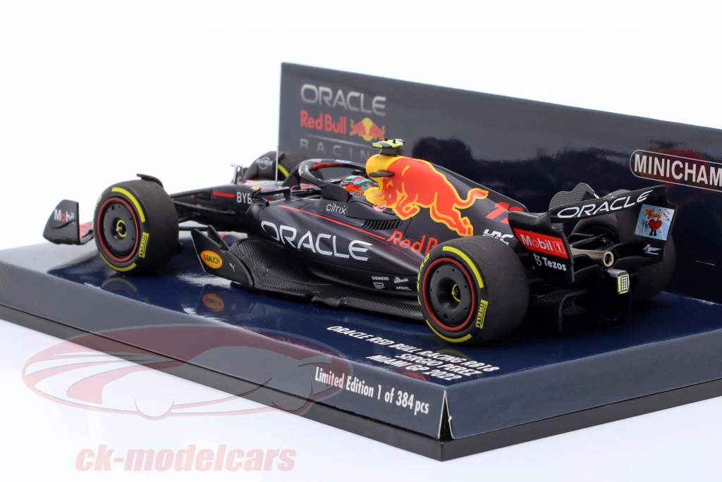 Sergio Perez Red Bull Racing RB18 #11 4to Miami GP fórmula 1 2022 1:43 Minichamps
